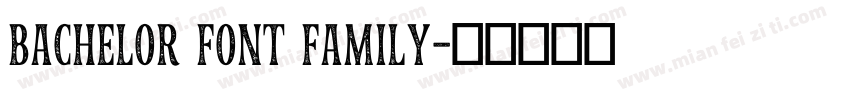 Bachelor Font Family字体转换